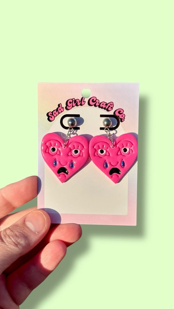 Image of Crying Heart Earrings