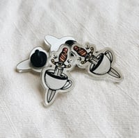 Coffee Dagger Pin