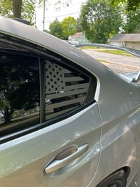 Image 1 of WRX/STI Quarter Window American Flag Decals