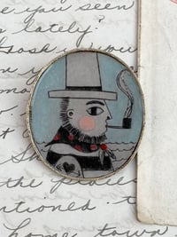 Image 1 of Smoking Sailor Brooch 