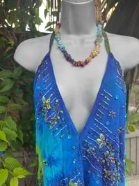 Image 2 of Mykonos Jewel Jumpsuit- turquoise yellow