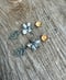 Image of Apple Blossom Flower and Leaf Statement Earrings