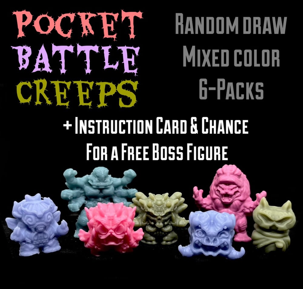 Image of Pocket Battle Creeps Game (6-packs) Flexible Resin