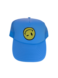 Big face light blue  trucker Hat 