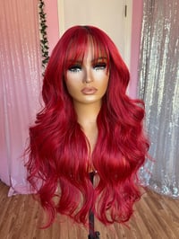 Image 1 of Red bang wig 