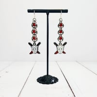 Image 2 of Captive Beaded Friday the 13th Earrings