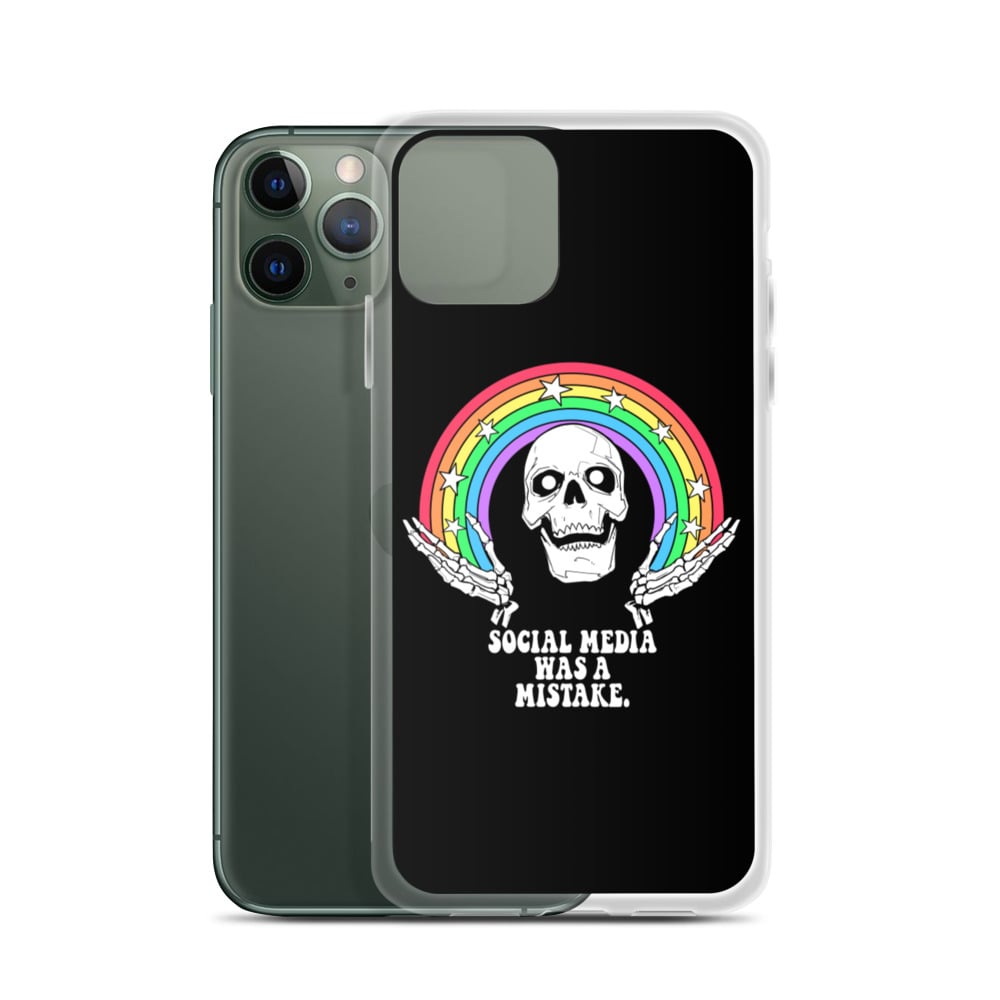 Image of Social Media was a Mistake iPhone Case