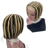 Bob braided wig asymmetrical 