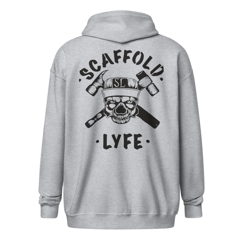 Image of SL SKULL LOGO / SL ORIG LOGO Heavy Blend Zip Hoodie
