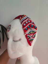 Image 4 of RED AZTEC SET- BAG AND HEADBAND