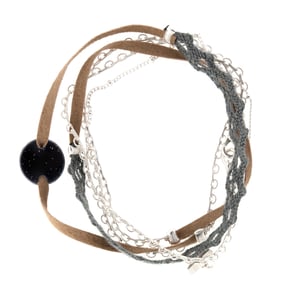 Image of Multirangs Dentelle - Argent blanc