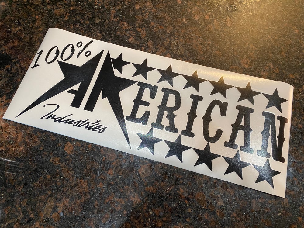 Image of 100% AMerican Sticker