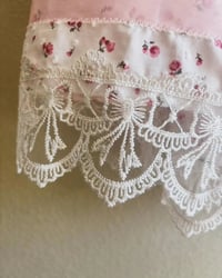Image 3 of white floral ribbon skirt 