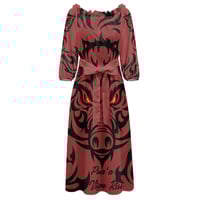 Image 3 of Women's Off Shoulder Pua'a Print Dress
