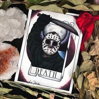 Image 1 of Jason Voorhees Tarot Card A5 Print