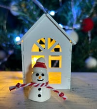 Image 7 of Ceramic Snowmen with a Bobble Hat or a Heart