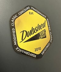 Dubshed metallic sticker 