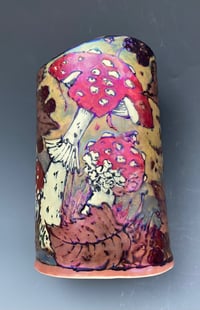 Image 1 of “Fly agaric” flambé lustre vase - 3