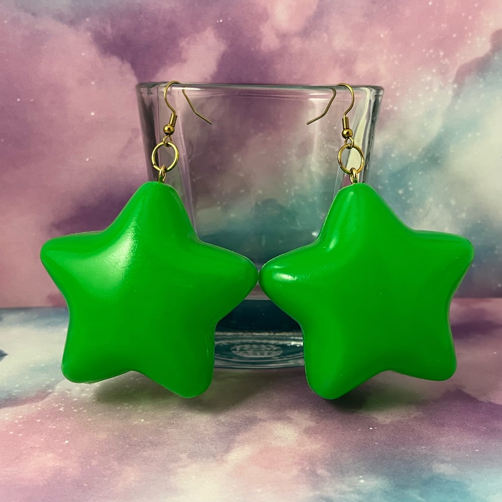 Image of Ball Pit Star Kandi Earrings