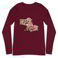 Image 1 of "Dog Mom" Unisex Long Sleeve Tee