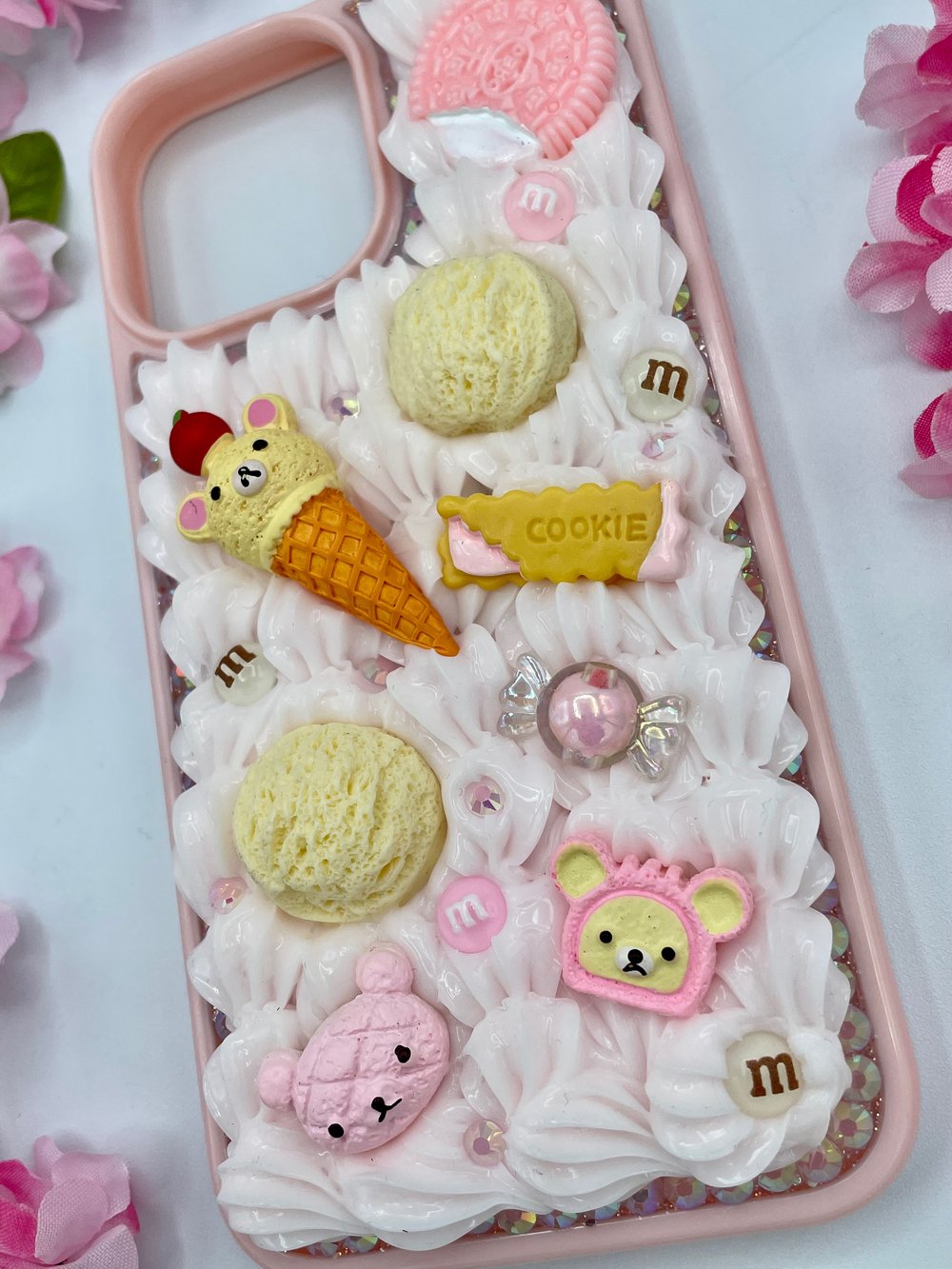 Image of iPhone 13 Pro Max - Pink Bear Decoden Case