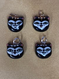 Image 2 of Lil Lucky Black Cat charms - gold and platinum options