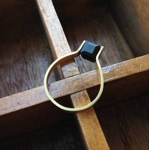 Image of Swarovski Crystal Cube Ring