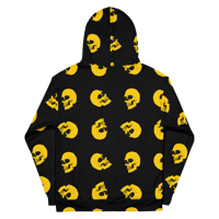 Image 2 of Gold Skull Hoodie in black