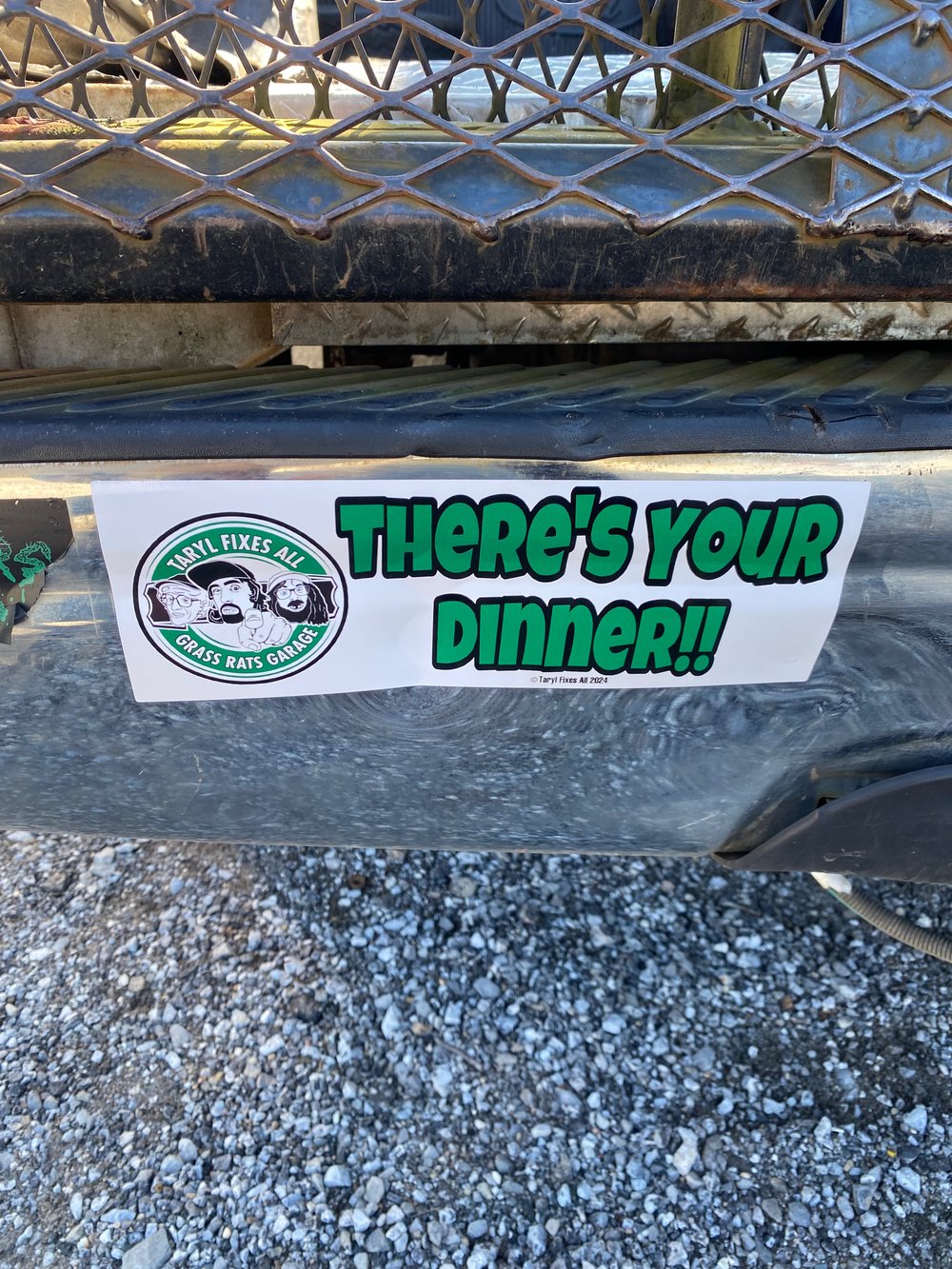 GIANT "Theres Your Dinner" Bumper Stickers!! (FREE USA SHIPPING 🇺🇸)