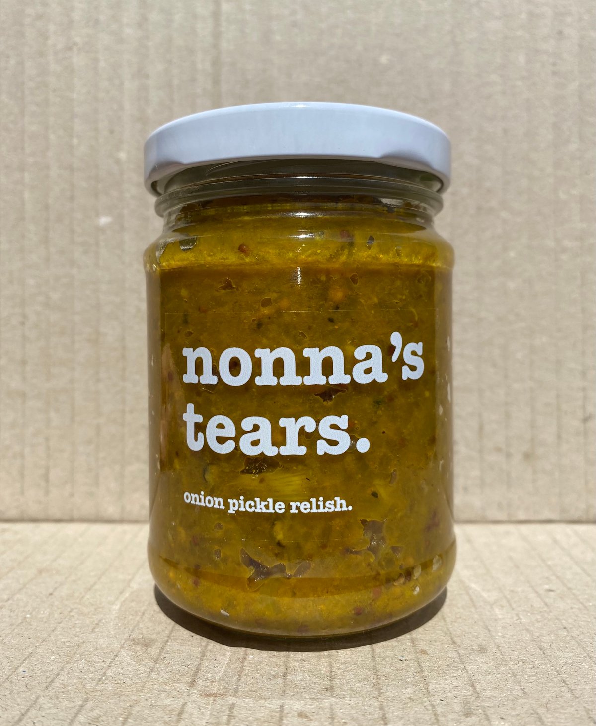Image of onion pickle relish with mustard & turmeric. 250ml