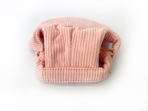Image of Baby Pink Corduroy Pet Hat