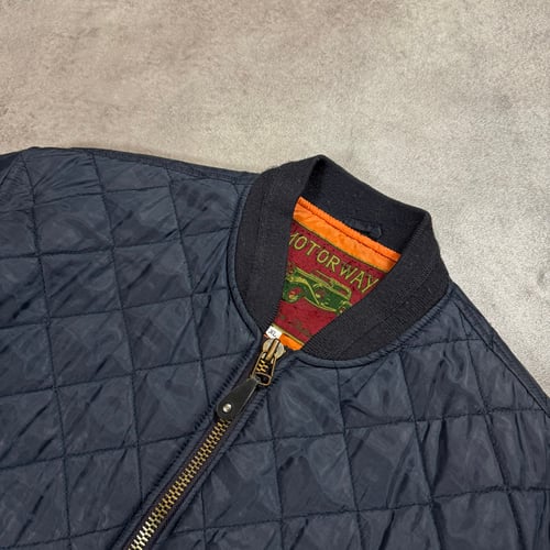 Image of 1990s Quilted Bomber Jacket, Size Large