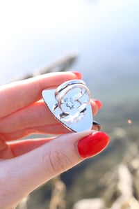 Image 4 of White Buffalo Turquoise Ring