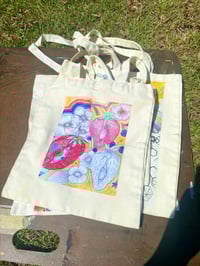 Image 2 of Strawberry Art Canvas Bag
