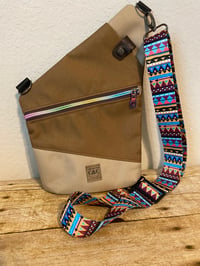 Tan & Taupe Traveler Sling