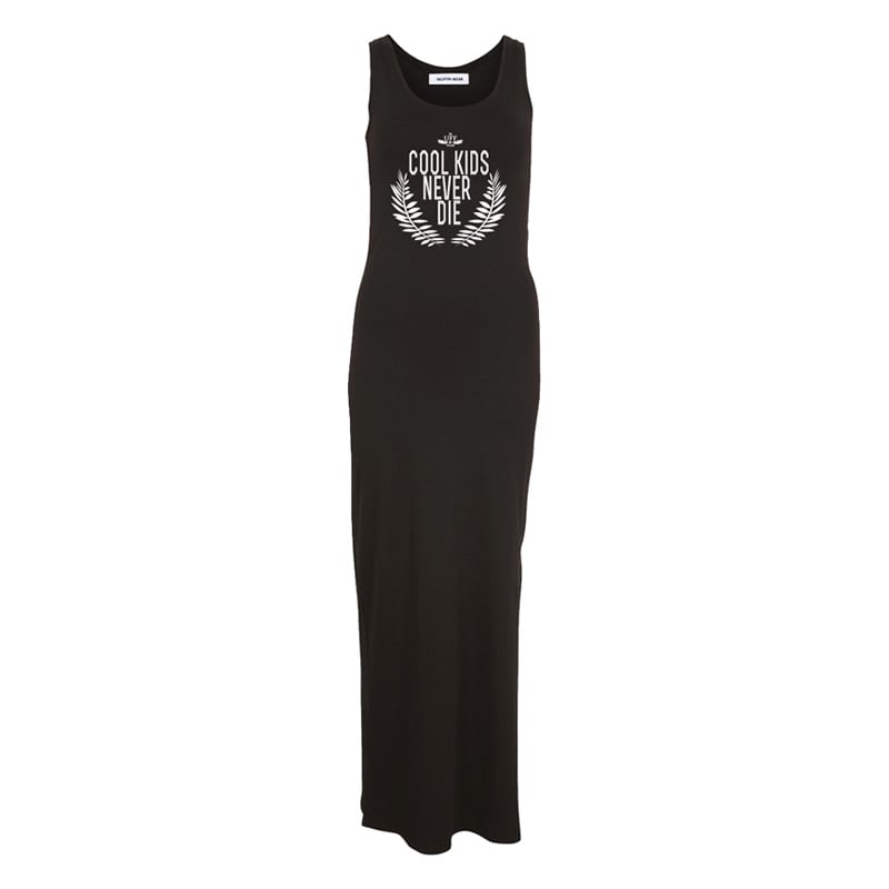Image of Cool Kids Never Die Long Dress BLACK
