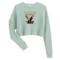 Image 3 of Women DIVINELY PROTECTED Crop Sweatshirt