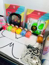 Image 4 of Neon Green Beading Butterfly Kit 