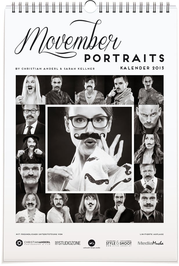 Image of MOVEMBER PORTRAITS KALENDER 2013