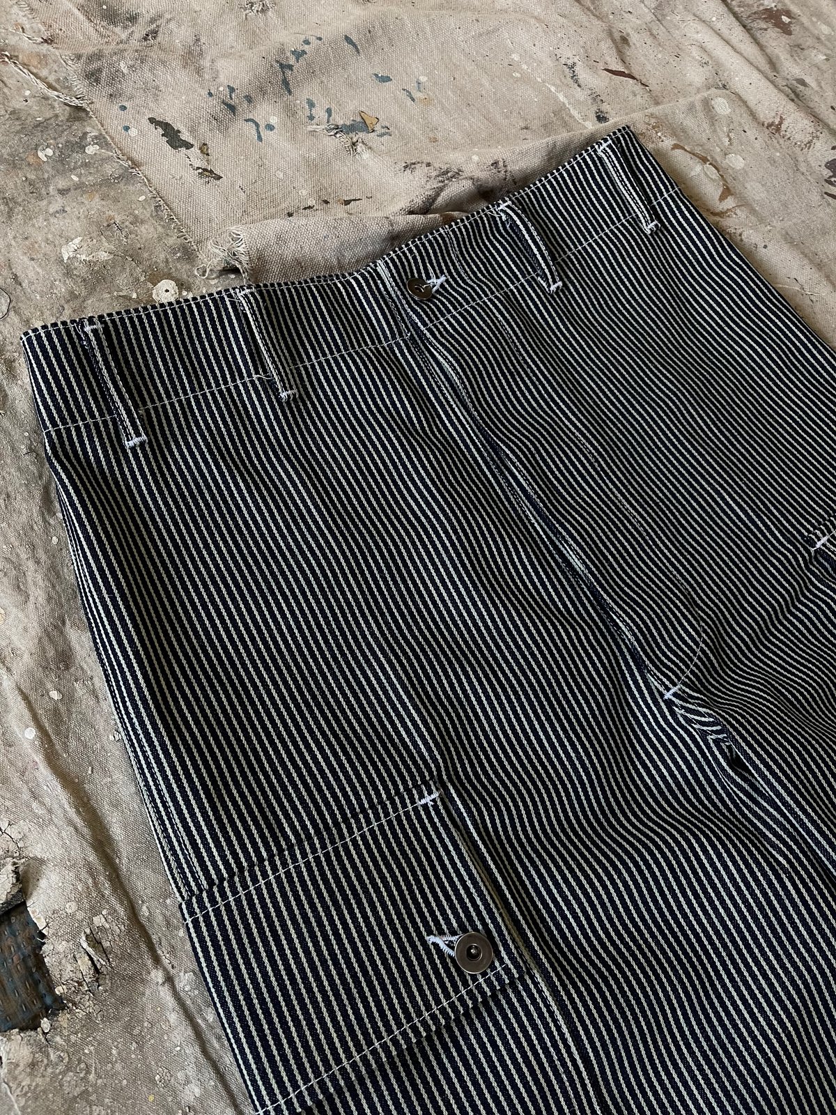 Konin pant - 10 oz hickory stripe | Scarf Brothers