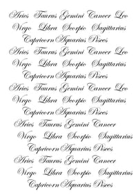 Image 2 of Zodiac Water Decals