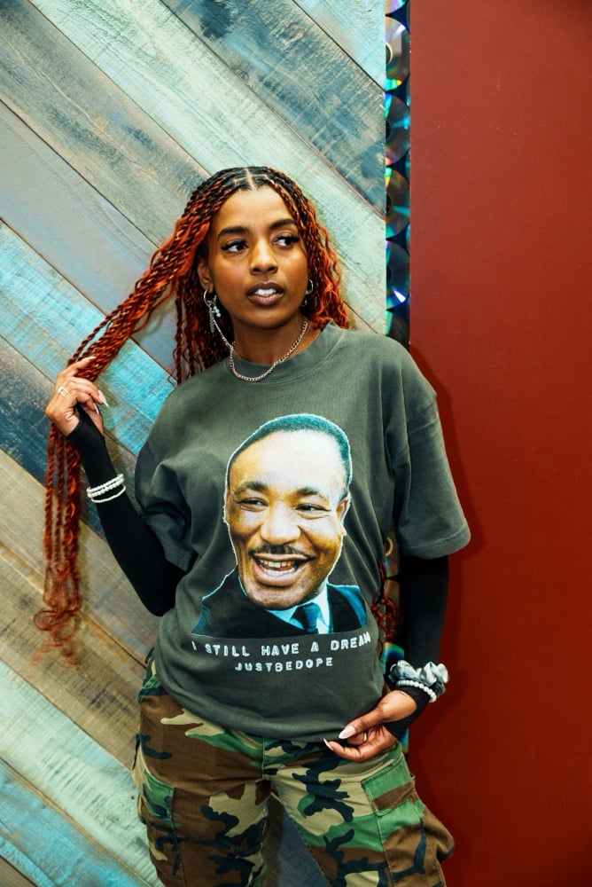 Image of MLK Dream Tee Acid Wash 