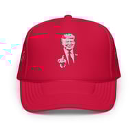 Image 4 of Trump Middle Finger Foam trucker hat PatriotsCo