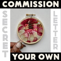 Image 1 of 3” Secret Alphabet Embroidery Commission Deposit