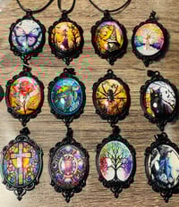 Old style looking black pendants 