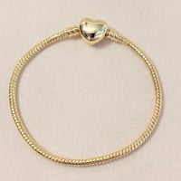 Image 1 of Gold Pandora Bracelet