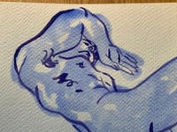 Image 3 of Watercolour ~ Blue Boys XXXIV