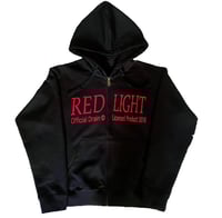 Image 1 of DRAIN GANG RED LIGHT ZIP UP HOODIE