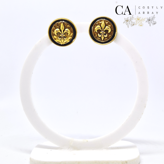 Fleur de lis studs 
