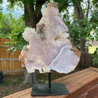 Image 1 of Pink Amethyst on Stand